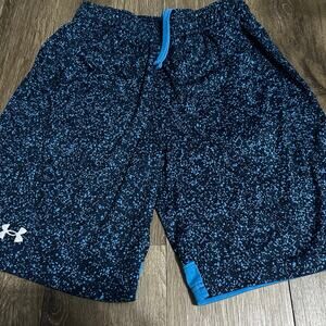 Under Armour Boys XL Blue Athletic Shorts EUC Lightweight Sporty Fit